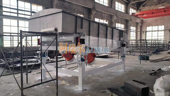 1800*4500mm 3 κατάστρωμα Ατσάλι Linear Vibrating Screen για βότανα