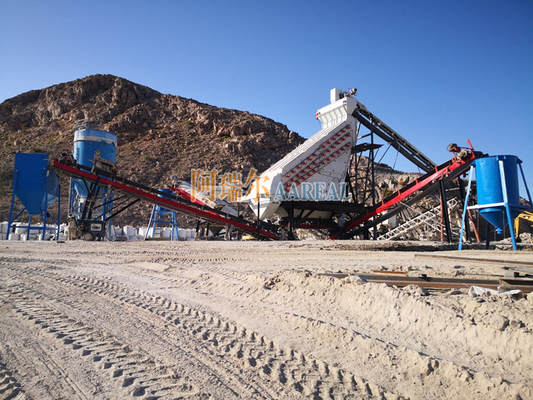 2400*6000mm 3 Deck High Frequency Screen Vibratory Sieve Για μαρμάρινο σωματίδια ανθρακικού ασβεστίου