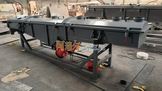 500*4000mm Ατσάλι άνθρακα 2 κατάστρωμα Γραμμική δονητική οθόνη