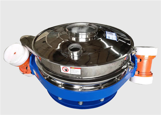 Στρογγυλό σχήμα Vibro Screen Machine Flow Through Separator για σκόνη διοξειδίου του πυριτίου