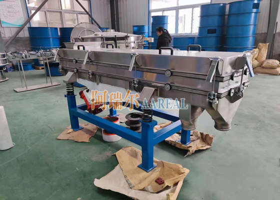 1200*2000mm Πολλαπλής επιπέδου γραμμικό φίλτρο Vibro από ανοξείδωτο χάλυβα για μπαχαρικά και βότανα