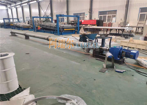 Διάμετρος 219mm μήκος 9000mm σωληνώδης μεταγωγός βίδας τροφοδότης 316L τροφική ποιότητα