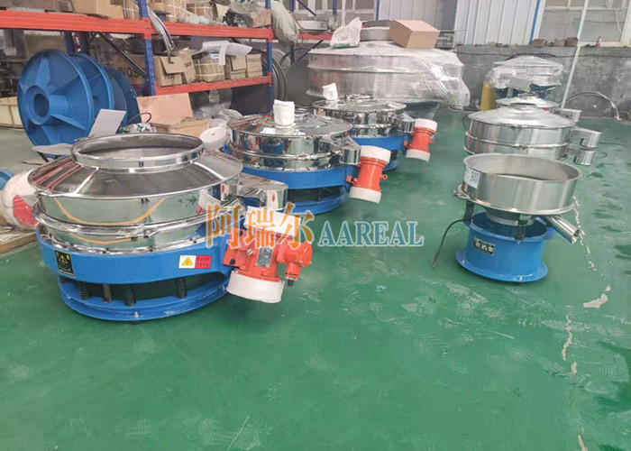 Ατσάλι από ανοξείδωτο χάλυβα 1200mm μονό κατάστρωμα Διοξείδιο του τιτανίου ροή-μέσω δονητικού σίτου για το διοξείδιο του τιτανίου ψεκασμένο με τεφλόν μέσα