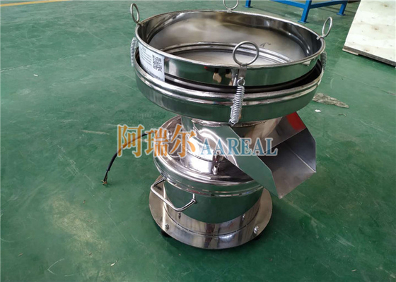 Ατσάλι από ανοξείδωτο χάλυβα 304 Αθόρυβος 450mm Μικρό μέγεθος Στρογγυλοί δονητικοί φίλτρο σιτάρι για γάλα σόγιας